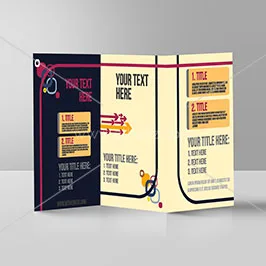 Minimal trifold brochure template