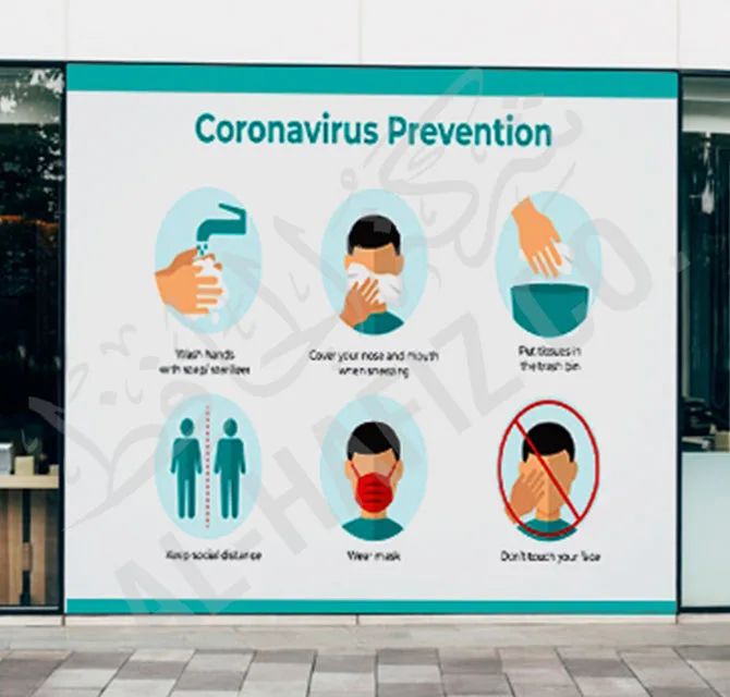 Coronavirus Prevention Wall Banner