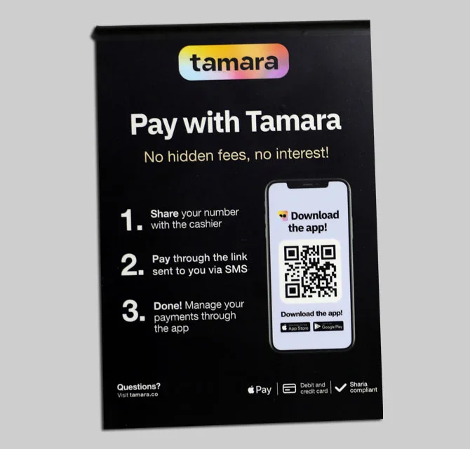 A-Frame Payment Promo QR Stand