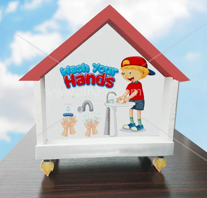 Styrofoam Hand Washing Display House