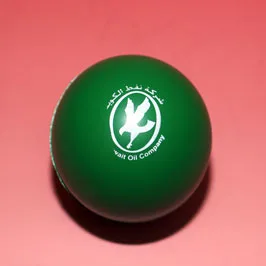 Customized Green Color Silk Screen Printed Stress Balls