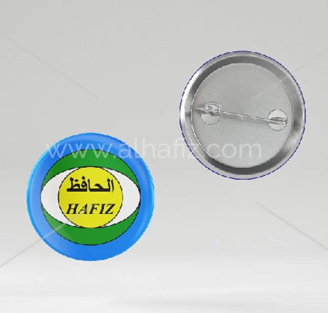 شارة دبوس دائرية بالشعار
