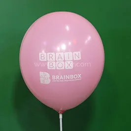 Logo Printed Pink Balloon