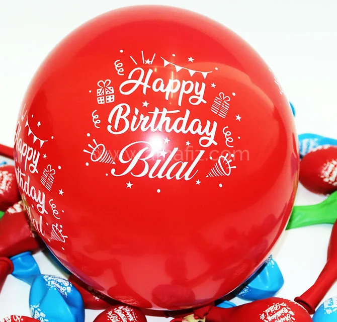 Personalized Birthday Balloon – Red