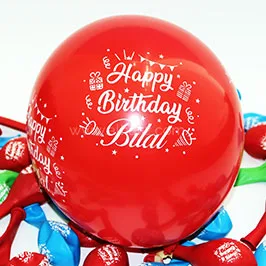 Personalized Birthday Balloon – Red
