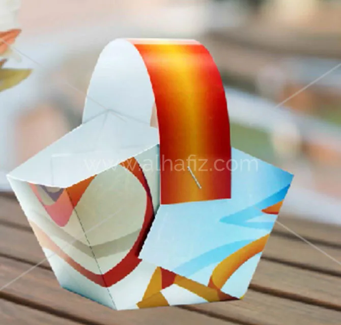 Printed Folding Treat Basket