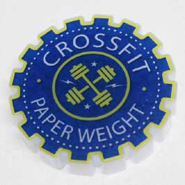  Acrylic Paper Weight - Cross Fit