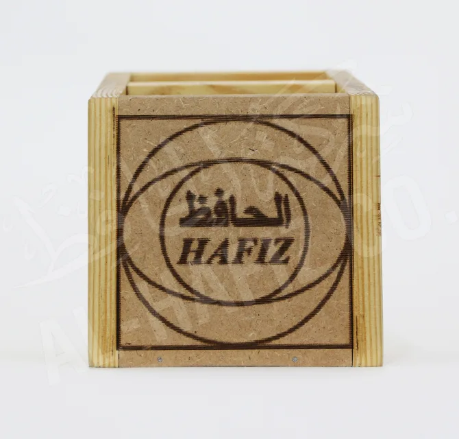 Engraved Logo on Wooden Pen Holder 