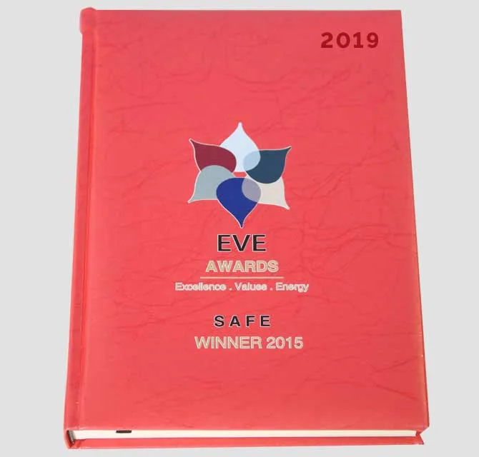 Customized Diary - Silk Screen Printing (Red)