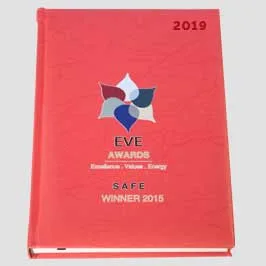 Customized Diary - Silk Screen Printing (Red)