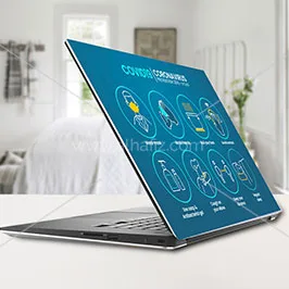 Laptop Skin – COVID-19 Awareness Design Laptop Skin – COVID-19 Awareness Design