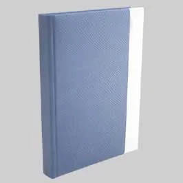 New Year Customized Diary With Logo - Crocodile Faux - Navy Blue With White