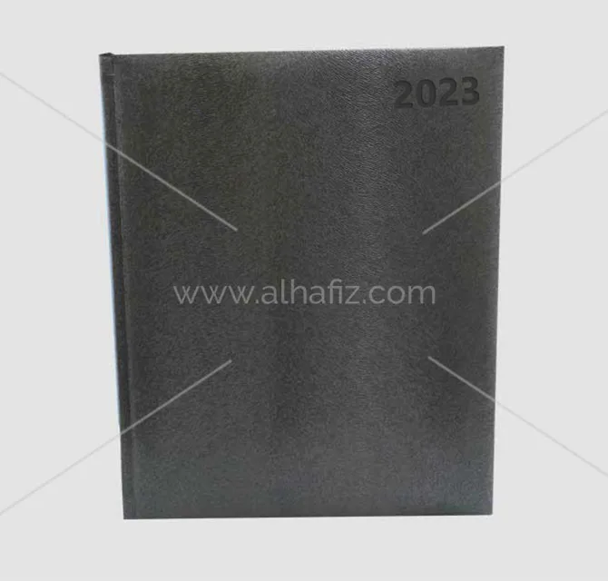 Professional Custom PU Hardcover Paper Diary Planner Notebook 2023 (Black)