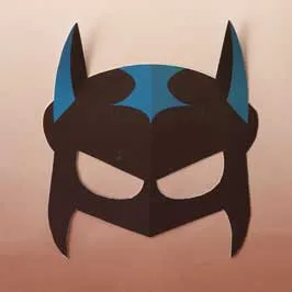 قناع ورق مقصوص من قالب ـ باتمان قناع ورق مقصوص من قالب ـ باتمان