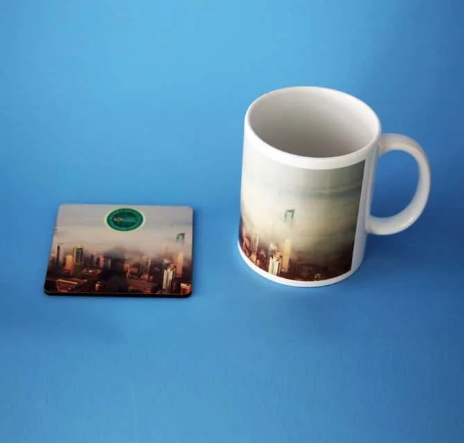 Mug & Tea Coaster - Fog