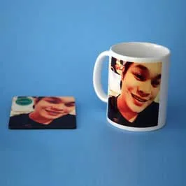 Mug & Tea Coaster - Selfie 