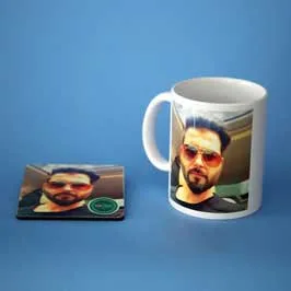 Mug & Tea Coaster - Sublimation Selfie