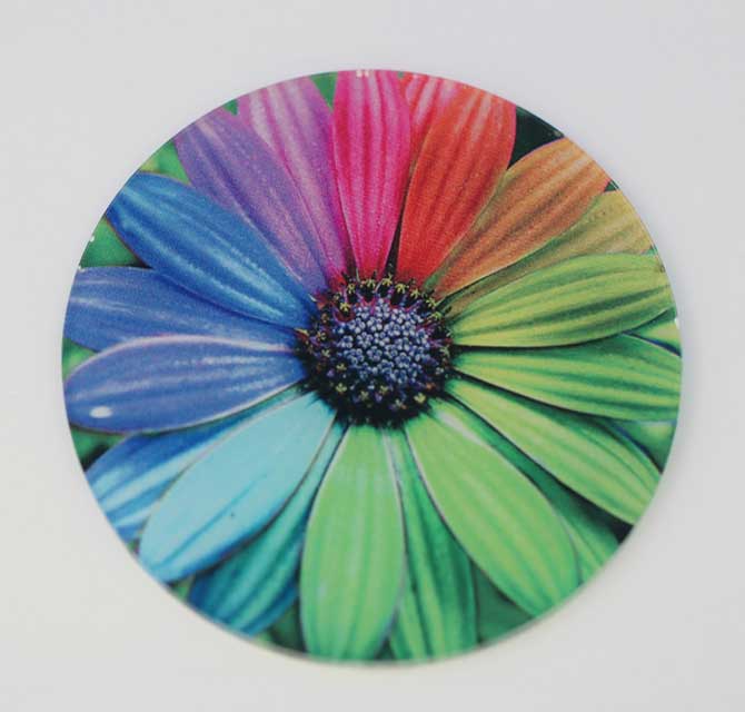 Tea Coaster - Sublimation Printing (Flower)