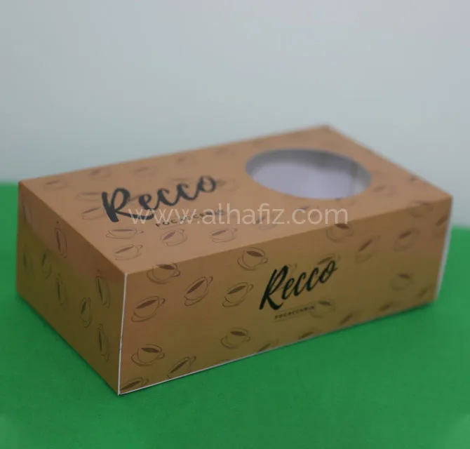 Kraft Printed Tissue Box with Logo