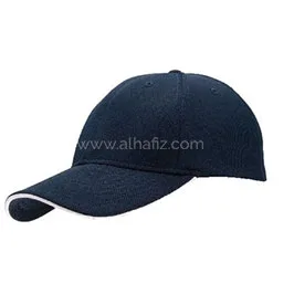 قبعة Santhome Nu-fit® رياضية مرنة - كحلي وأبيض
