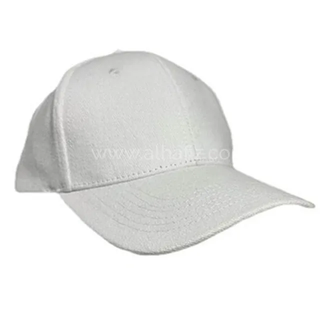 TARTU - 6 Panel Heavy Brushed Cotton Cap - White
