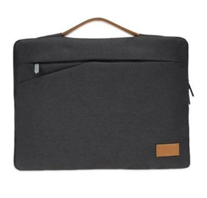 SALCEA - Santhome 15 Laptop Sleeve - Black/Tan