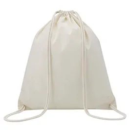 Eco-neutral Cotton Draw String Bags 240gsm - Natural