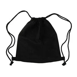 Ringe - Cotton Drawstring Bag - Black