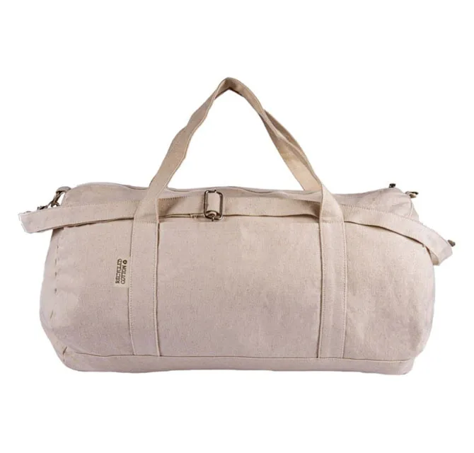 PUEBLA - GRS-certified Recycled Cotton Duffel / Gym Bag - Natural