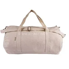 Puebla - Grs-certified Recycled Cotton Duffel / Gym Bag - Natural