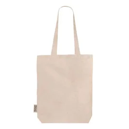Dargun - Grs-certified Recycled Cotton Tote Bag With Gusset - Natural