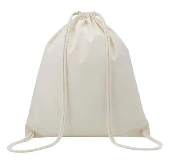 Eco-neutral Cotton Draw String Bags 240GSM - Natural