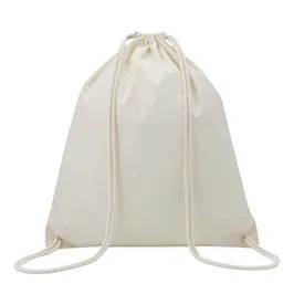 Eco-neutral Cotton Draw String Bags 240gsm - Natural