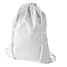 Eco-neutral Cotton Draw String Bags 240gsm -white