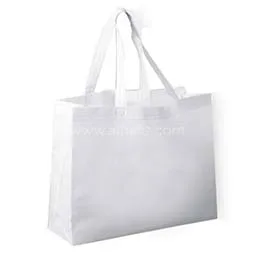 Non-woven Shopping Bag Horizontal - White
