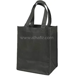 Non-woven Shopping Bag Vertical Black