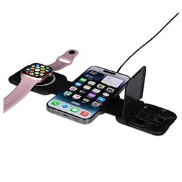 Bolero - Memorii 2 In 1 Wireless Charger With Multi Cable Set - Black