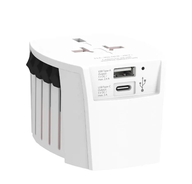 SKROSS World Travel Adapter MUV USB (AC) - USB & Type C ports