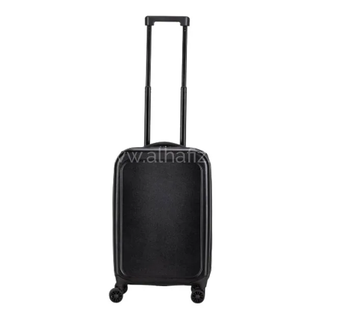 ROSTOCK - SANTHOME Foldable Cabin Trolley Bag - Black Matt Finish