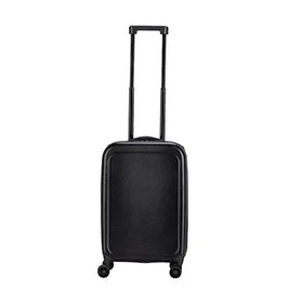 Rostock - Santhome Foldable Cabin Trolley Bag - Black Matt Finish