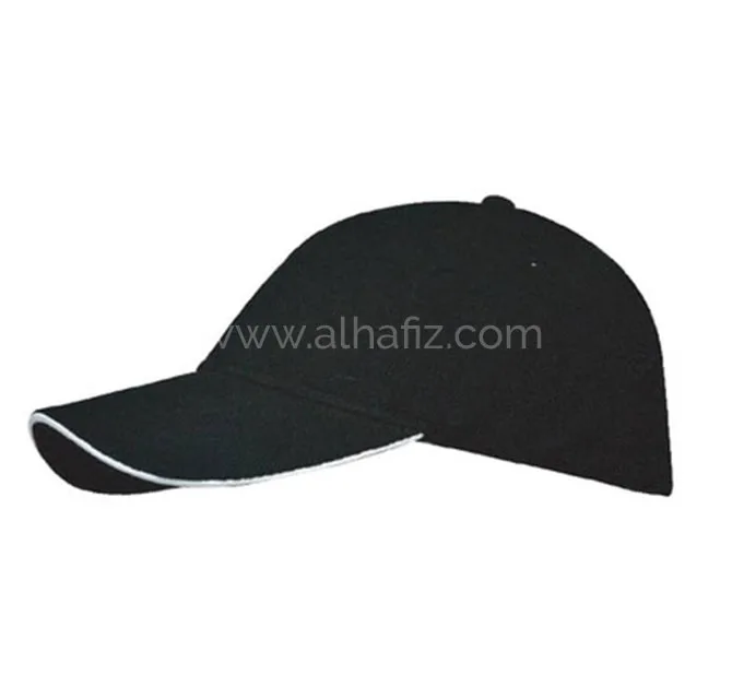 Santhome Nu-Fit® Performance Stretch-Fitted Cap - Black / White