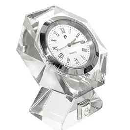 Fanona - Crystal Hexagon Desk Clock By Pierre Cardin - Regular