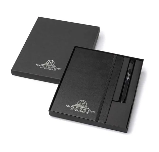 Moleskine Classic Large Notebook & Go Pen Set (Black)