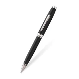Cross Coventry Black Lacquer With Polished Chrome Appointments Ballpoint Pen