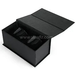 Khawa - Hans Larsen Gift Set Of 2 Premium Arabian Coffee Cups - Black