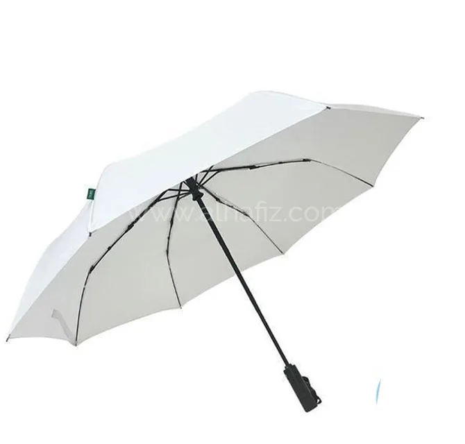 LORCH - Giftology Auto-Open 21 Umbrella with Sleeve - White