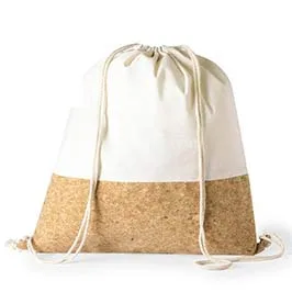 Volga - Eco-neutral Recycled Cotton/cork Drawstring Bag