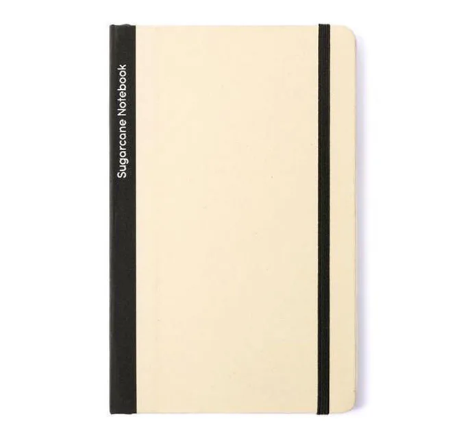 BUREN - eco-neutral Sugarcane Paper A5 Notebook - Black