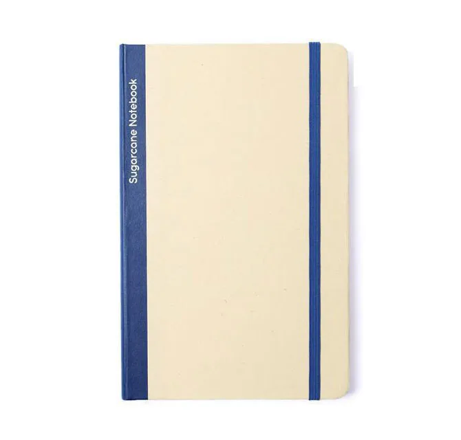 BUREN - eco-neutral Sugarcane Paper A5 Notebook - Navy Blue