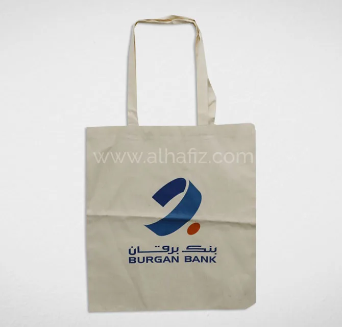 Canvas Tote Bag with Bank Logo